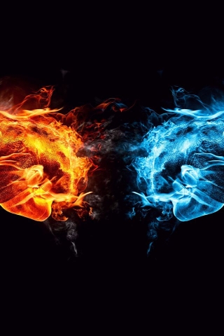 Fire and Ice Conflict for 320 x 480 iPhone resolution