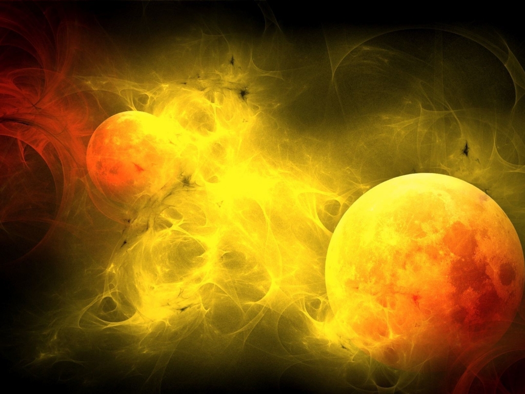 Fire Planets for 1024 x 768 resolution