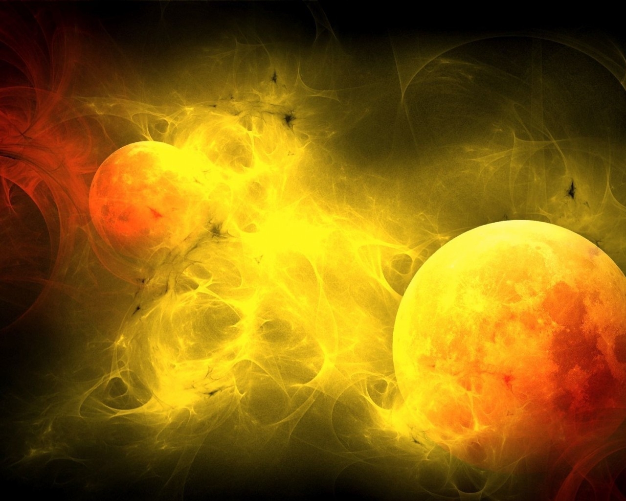 Fire Planets for 1280 x 1024 resolution