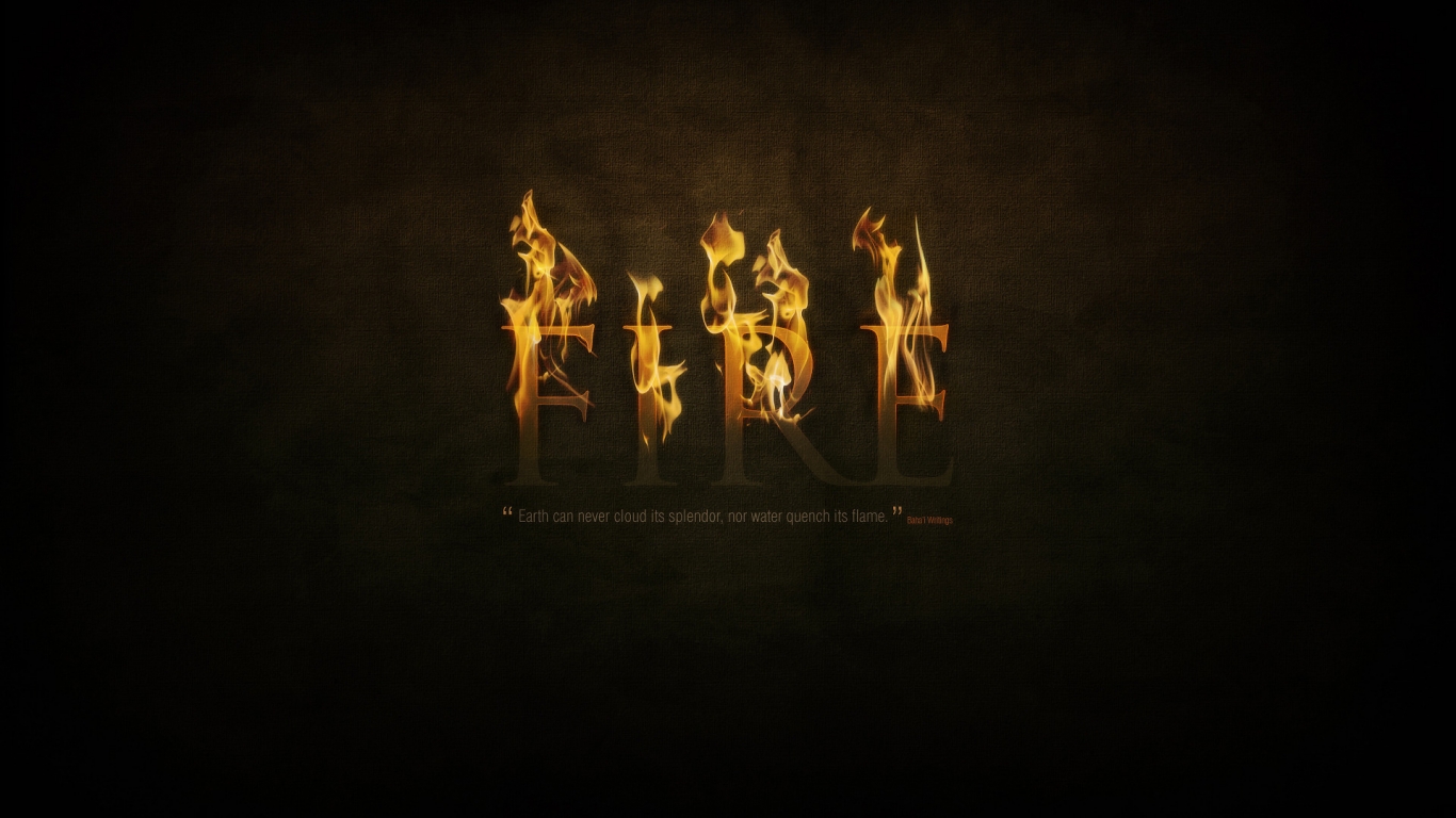 Fire Quote for 1366 x 768 HDTV resolution
