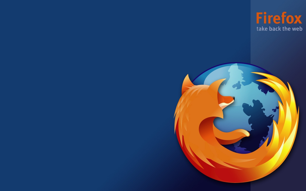 Firefox Blue for 1280 x 800 widescreen resolution