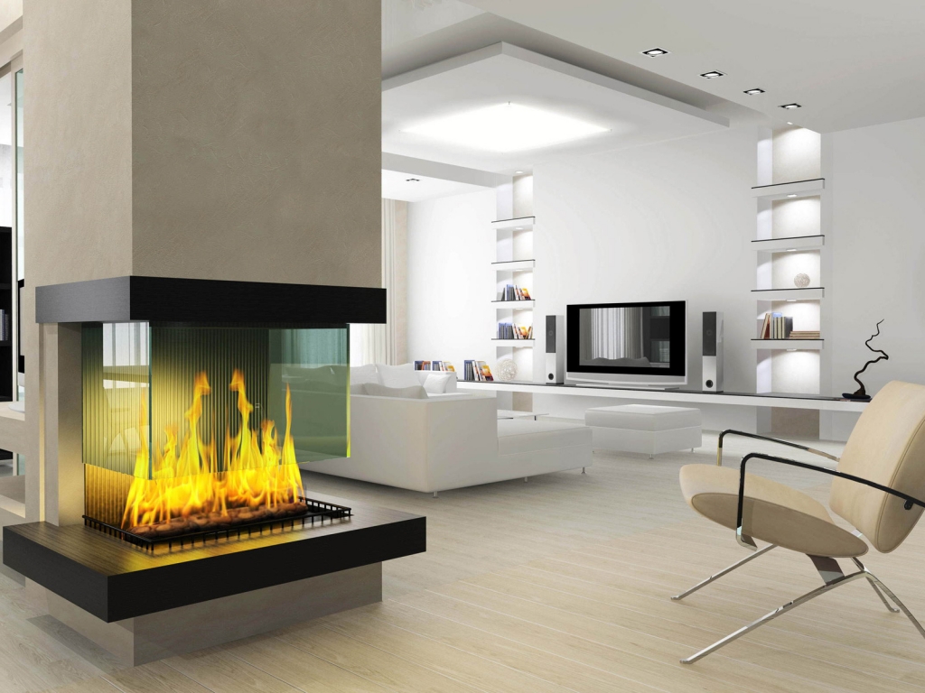 Fireplace for 1024 x 768 resolution