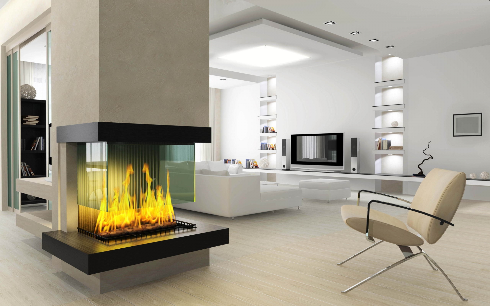 Fireplace for 1920 x 1200 widescreen resolution