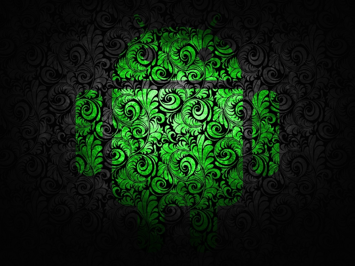 Floral Android Logo for 1152 x 864 resolution