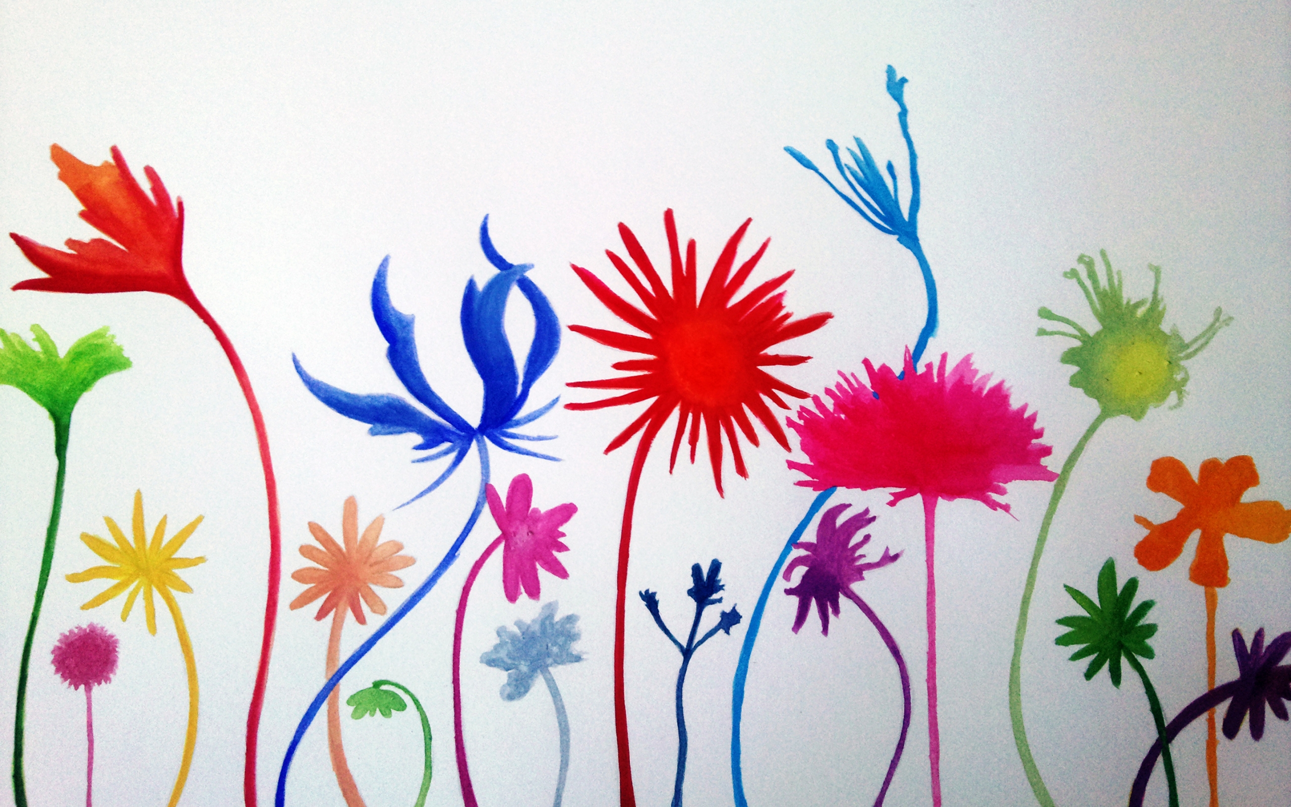 Flower Mural for 2560 x 1600 widescreen resolution