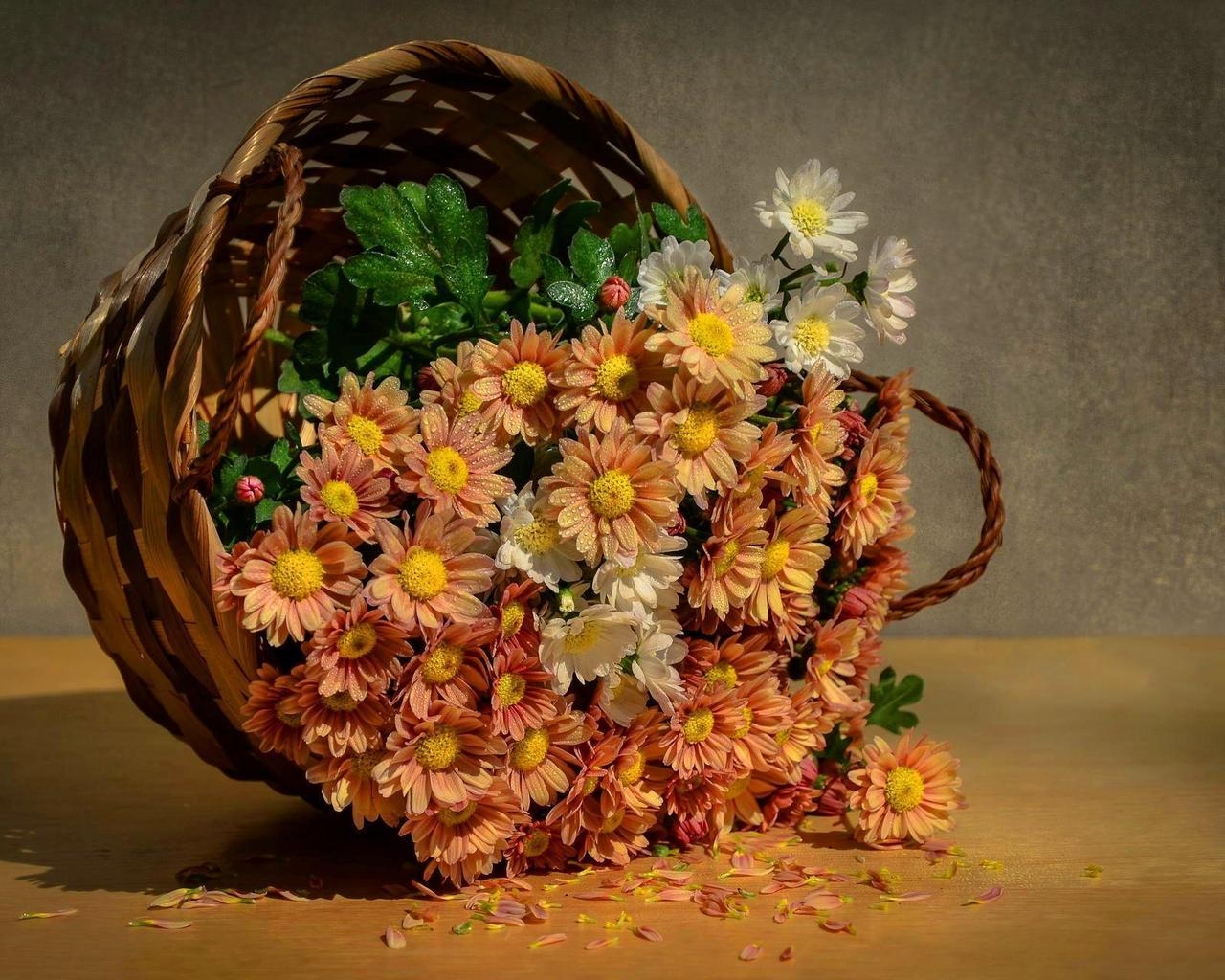 Flowers Basket for 1280 x 1024 resolution