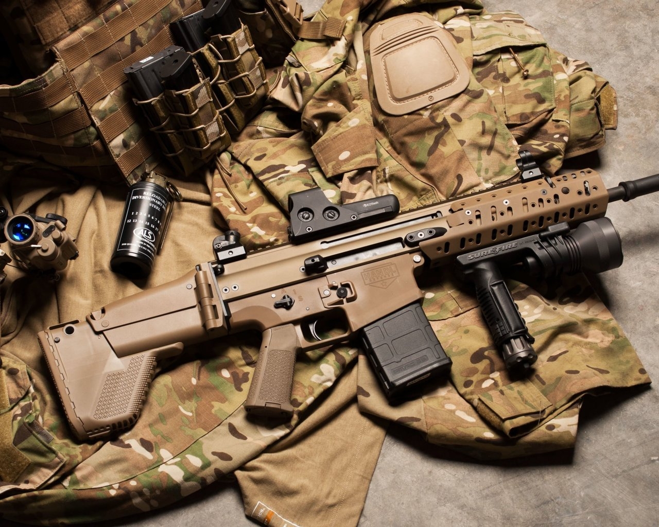 FN Scar Assault Rifle for 1280 x 1024 resolution