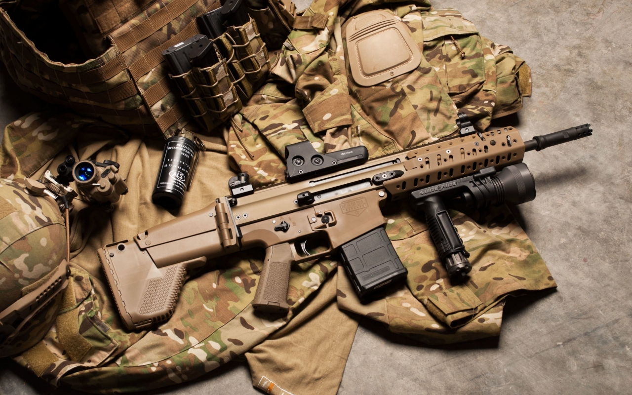 FN Scar Assault Rifle for 1280 x 800 widescreen resolution