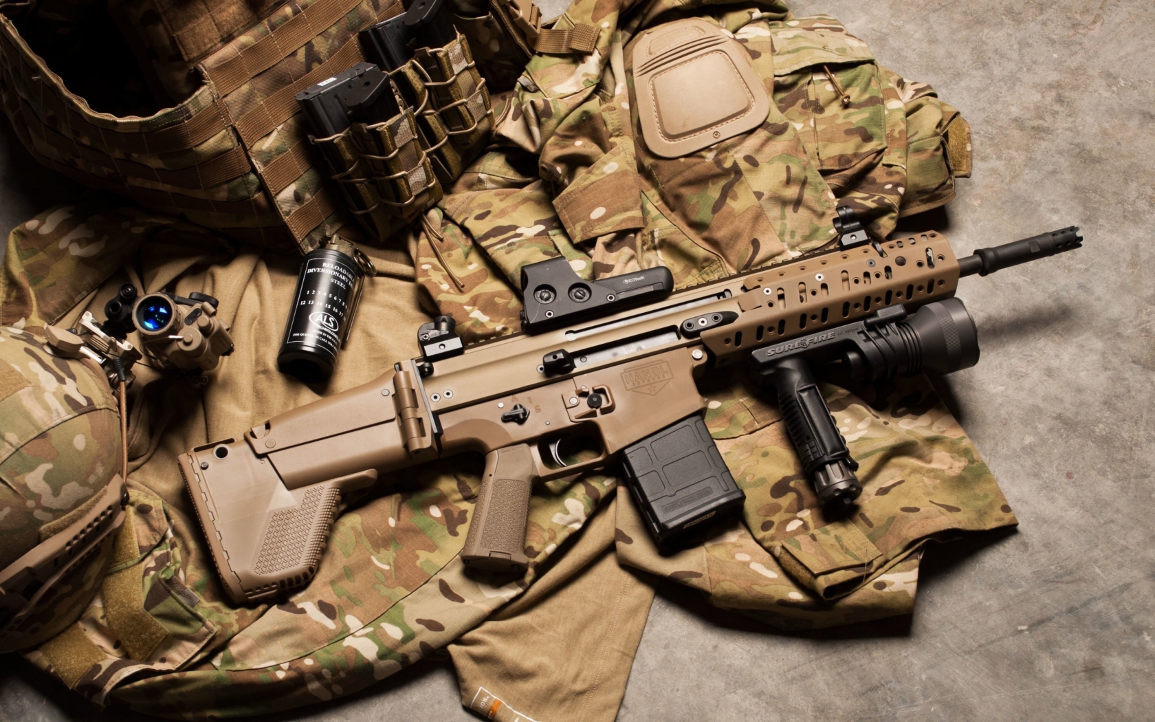 FN Scar Assault Rifle for 1680 x 1050 widescreen resolution