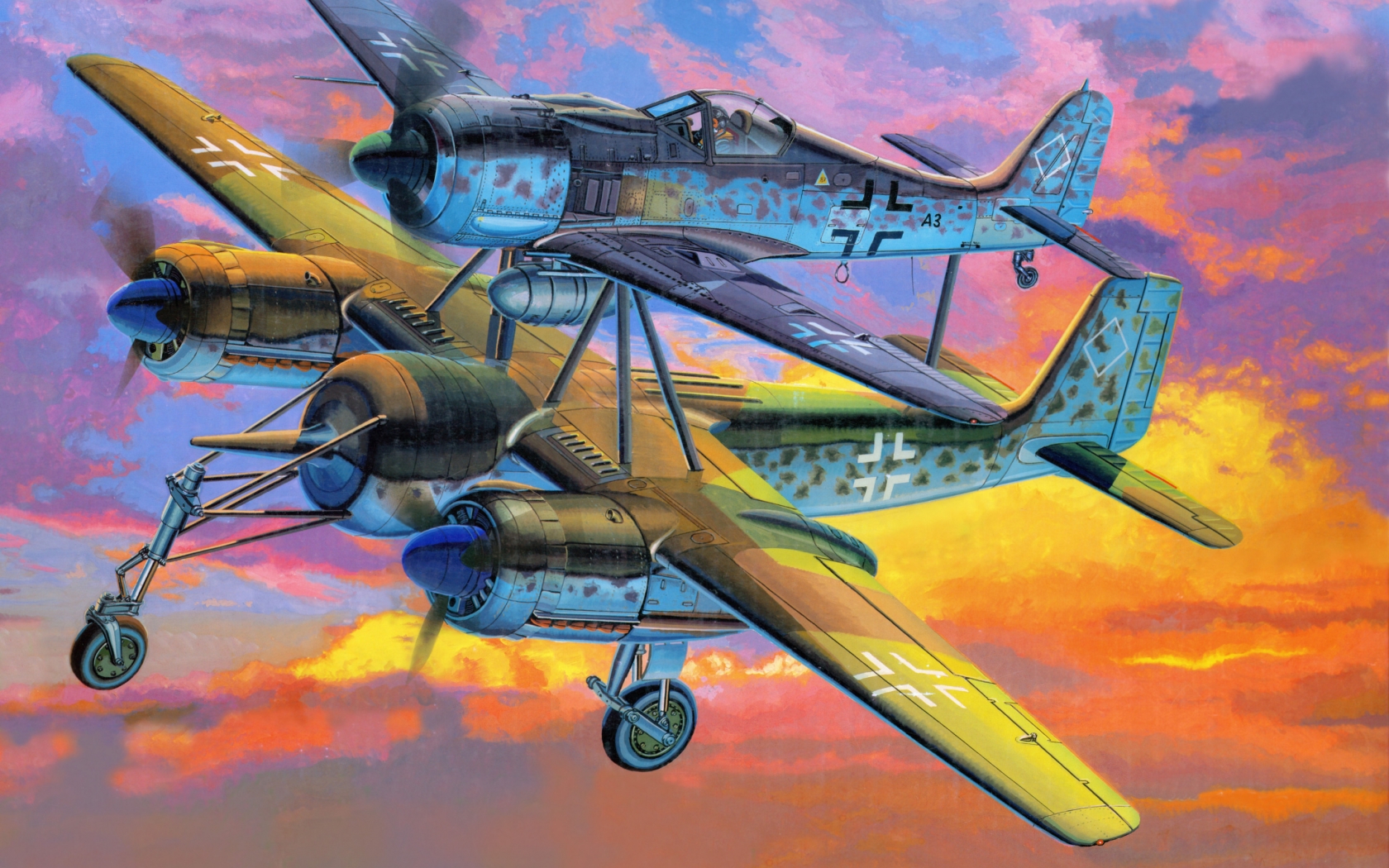 Focke Wulf Fw 190 Mistel for 1680 x 1050 widescreen resolution