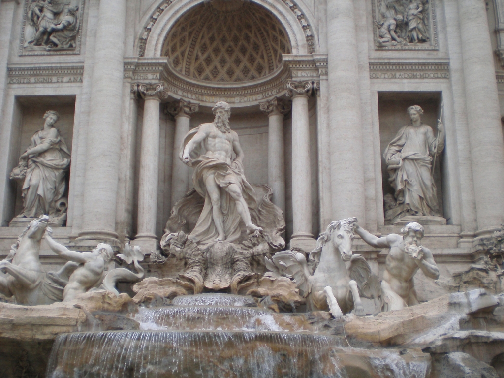 Fontana di Trevi for 1024 x 768 resolution