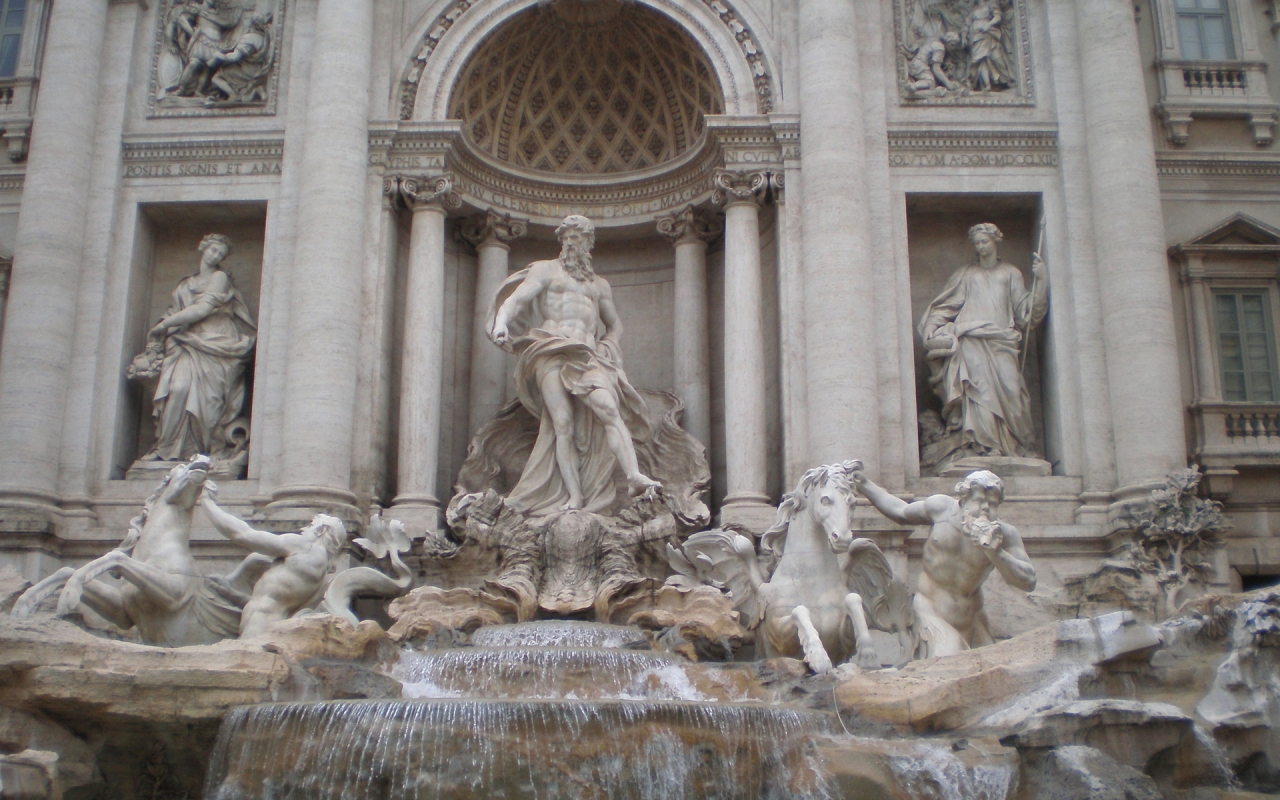 Fontana di Trevi for 1280 x 800 widescreen resolution