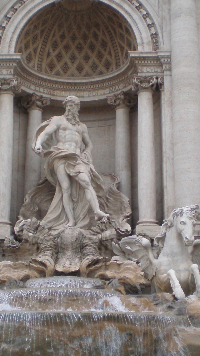 Fontana di Trevi for 640 x 1136 iPhone 5 resolution