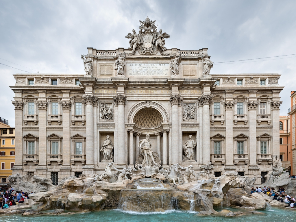 Fontana di Trevi Italy for 1024 x 768 resolution