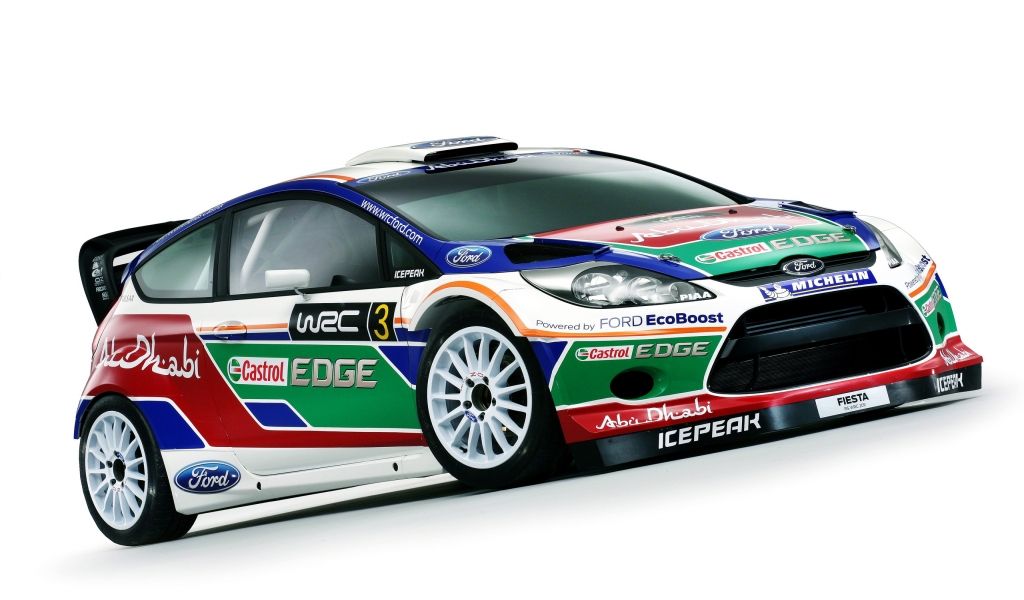 Ford Fiesta WRC for 1024 x 600 widescreen resolution