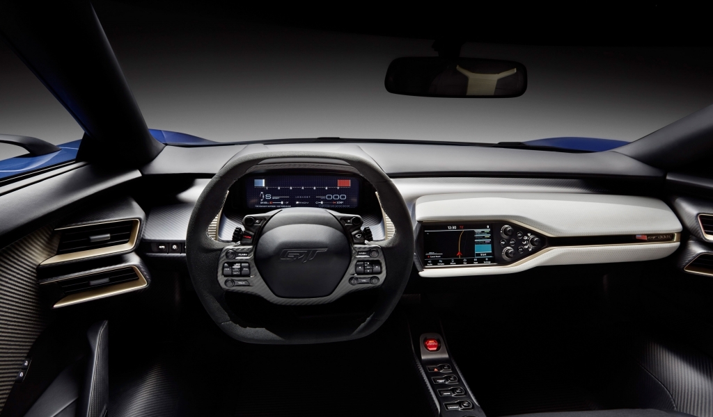 Ford GT Interior for 1024 x 600 widescreen resolution