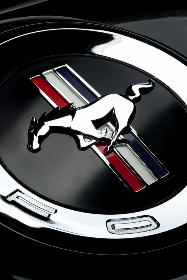 Ford-Mustang-Emblem-640-x-960-iPhone-4-Wallpaper