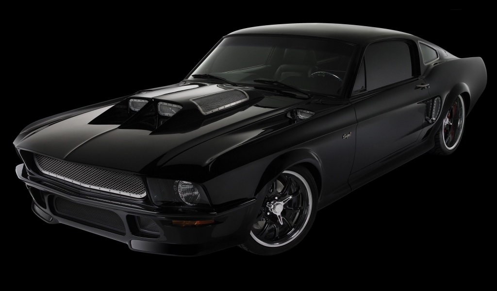 Ford Mustang Obsidian 2008 for 1024 x 600 widescreen resolution