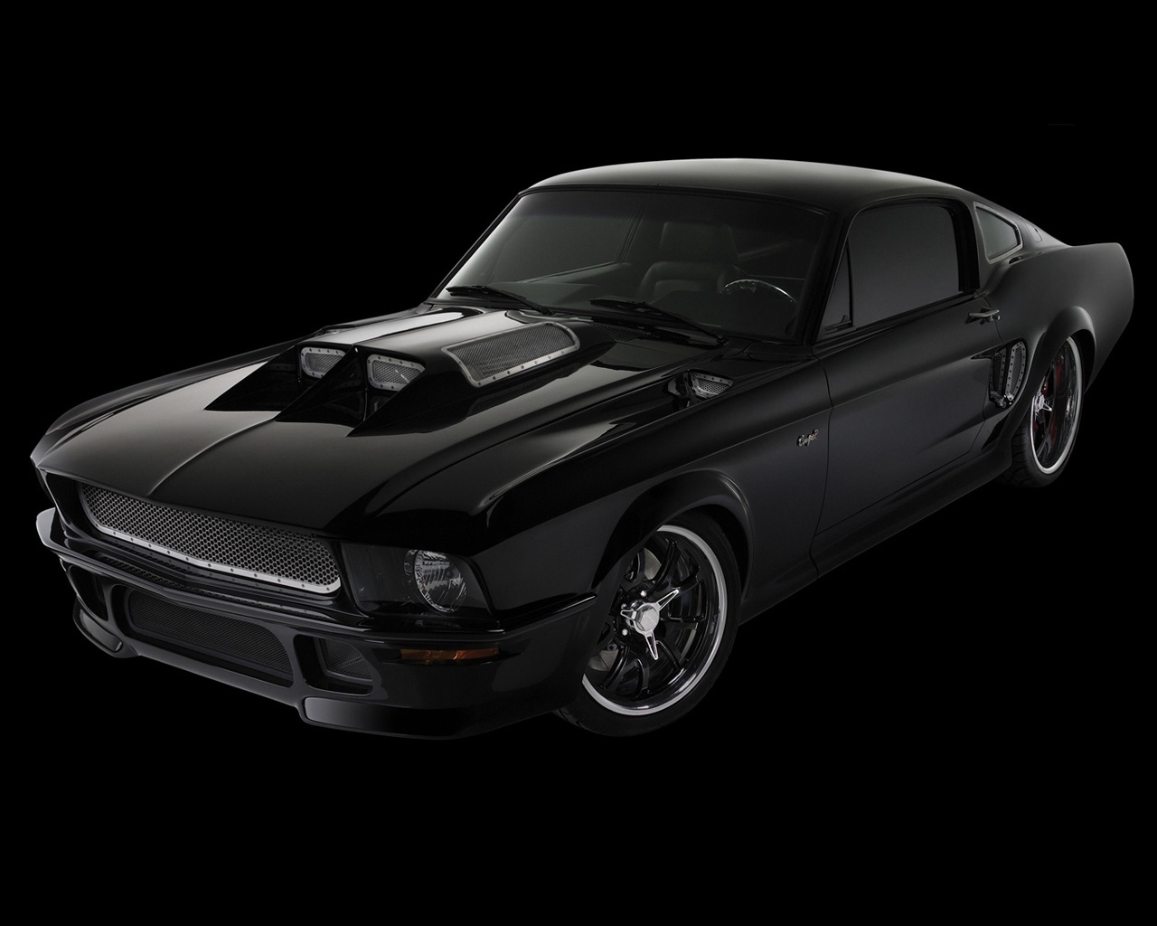 Ford Mustang Obsidian 2008 for 1280 x 1024 resolution