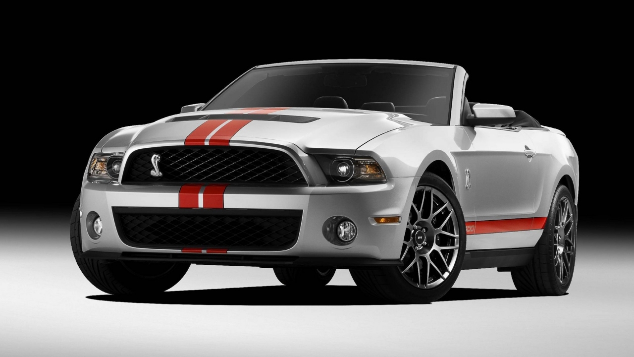 Ford Shelby GT500 Convertible 2010 for 1280 x 720 HDTV 720p resolution