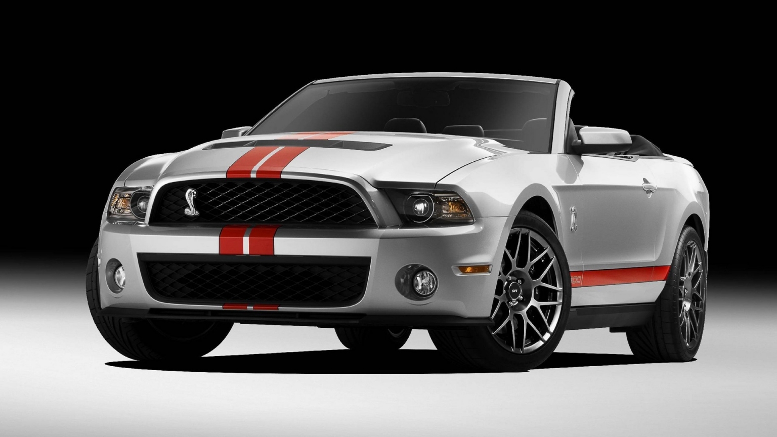 Ford Shelby GT500 Convertible 2010 for 1536 x 864 HDTV resolution