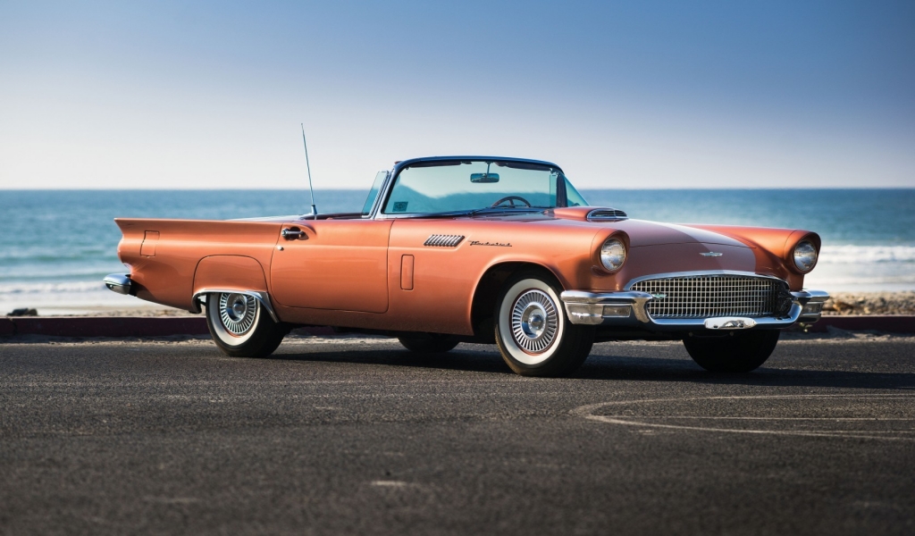 Ford Thunderbird 1957 for 1024 x 600 widescreen resolution