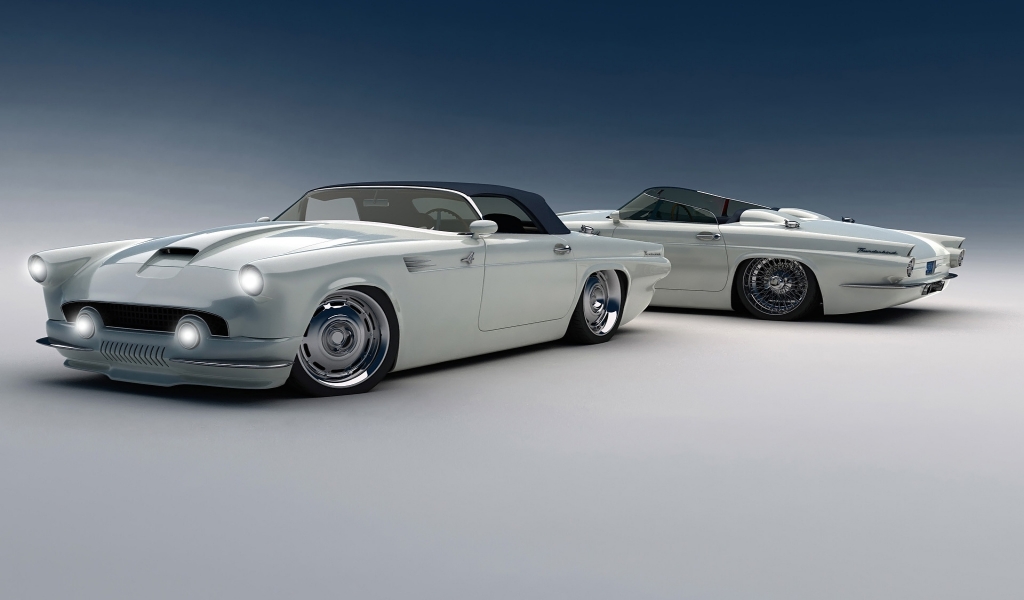 Ford Thunderbird Custom for 1024 x 600 widescreen resolution