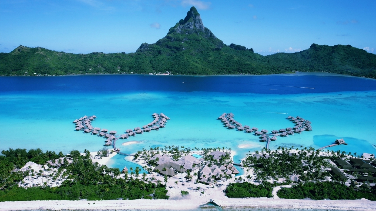 Four Seasons Bora Bora Resort for 1280 x 720 HDTV 720p resolution
