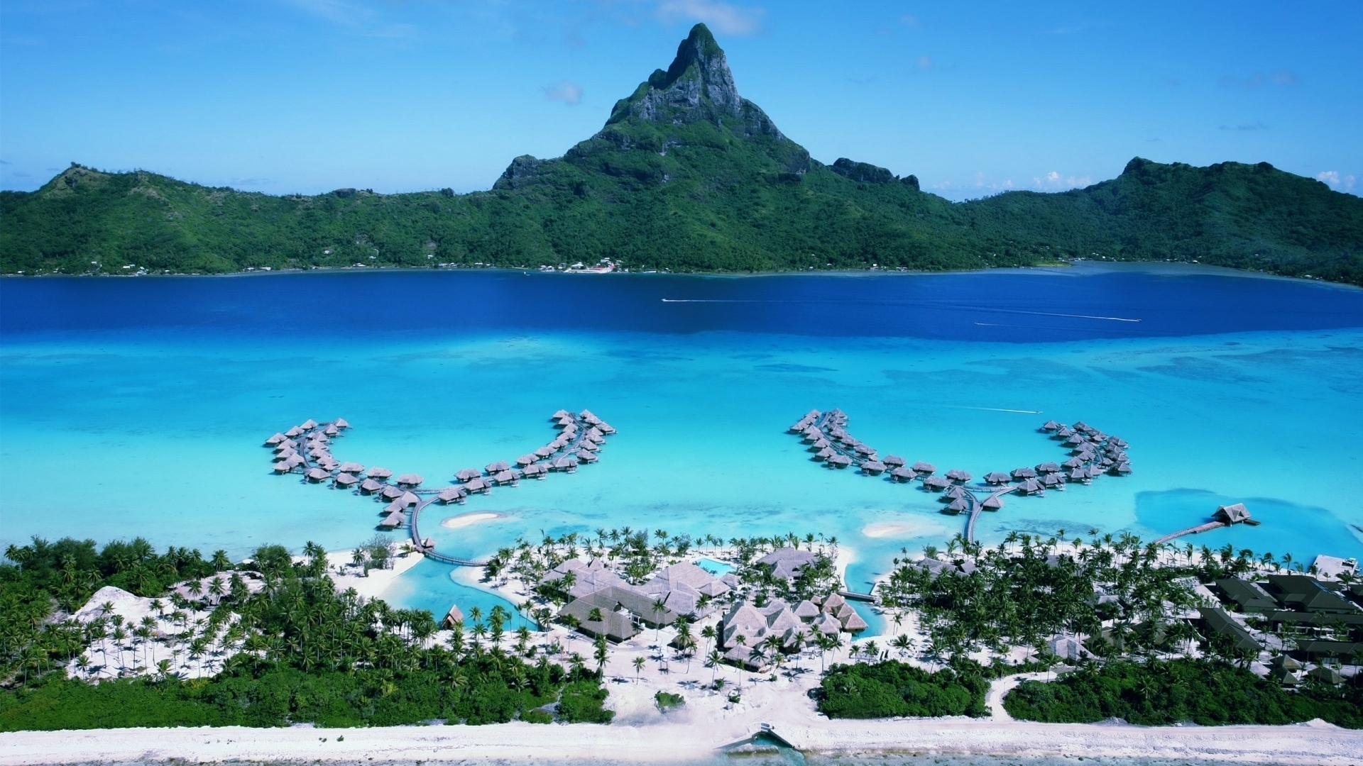 Four Seasons Bora Bora Resort for 1920 x 1080 HDTV 1080p resolution