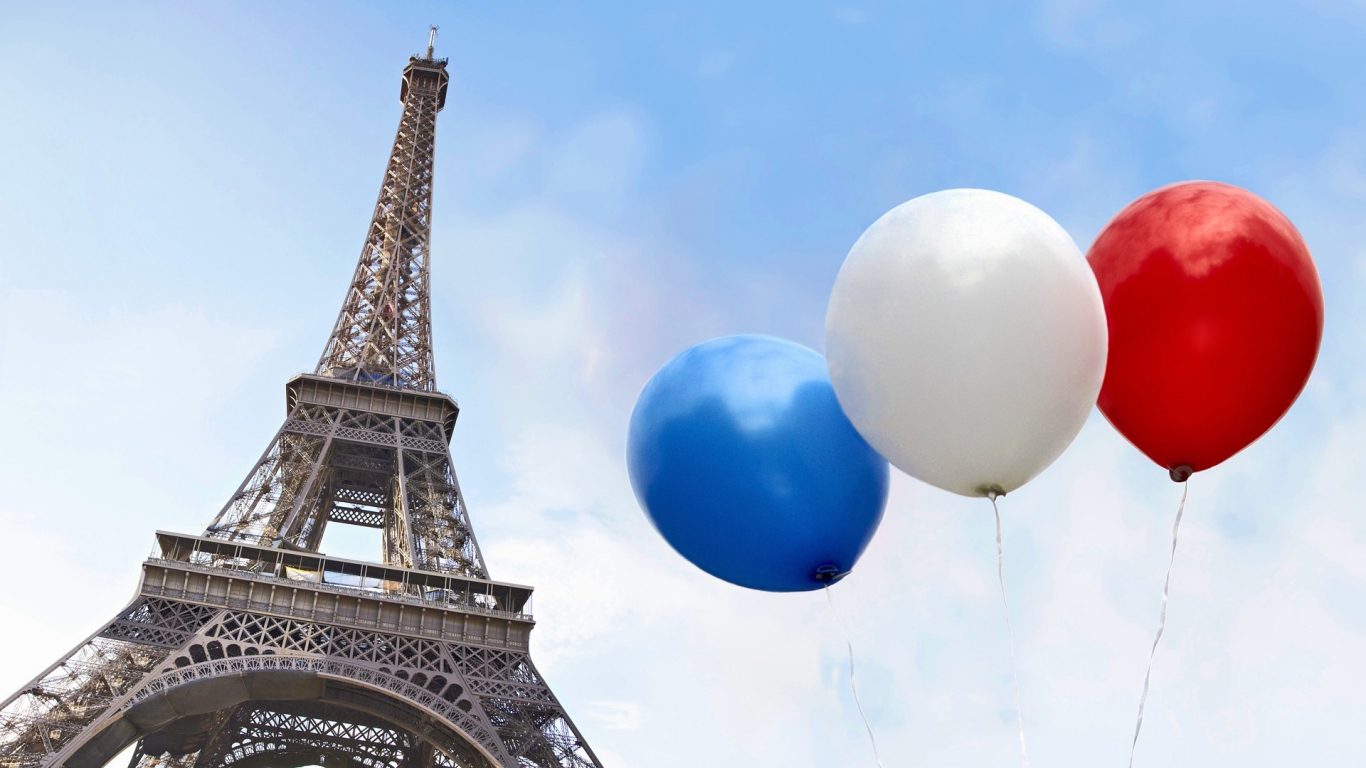 France Colors for 1366 x 768 HDTV resolution
