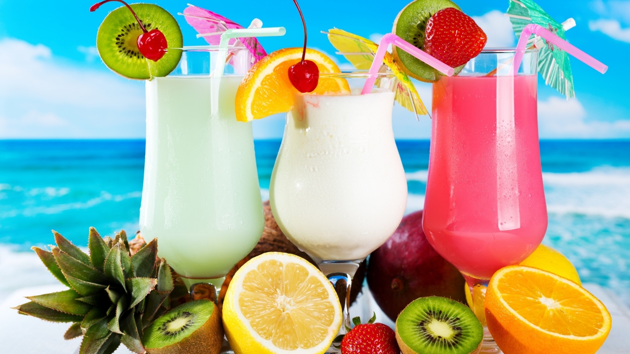 Fresh Summer Cocktails for 1280 x 720 HDTV 720p resolution