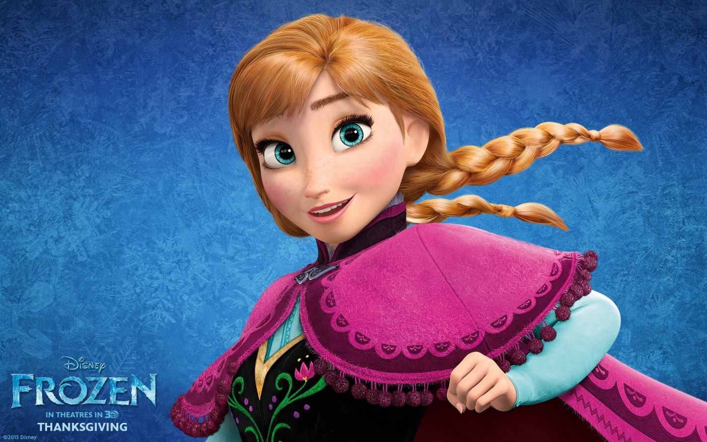 Frozen Anna for 1440 x 900 widescreen resolution