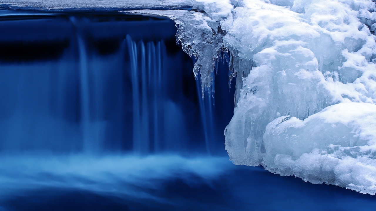 Frozen Cascade for 1280 x 720 HDTV 720p resolution