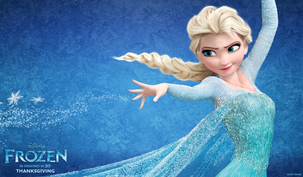 Frozen Elsa for 1024 x 600 widescreen resolution