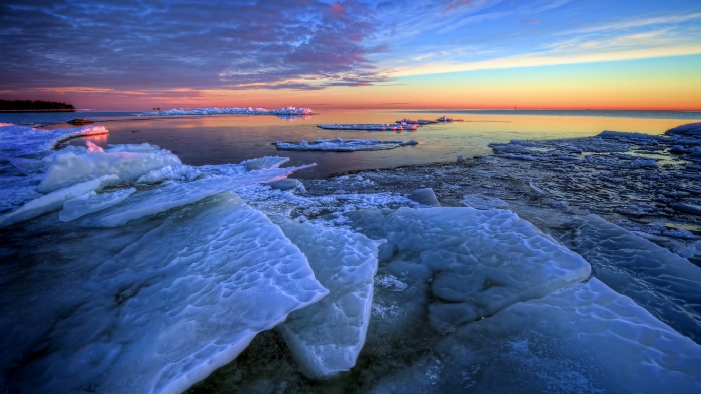 Frozen Landscape for 1366 x 768 HDTV resolution