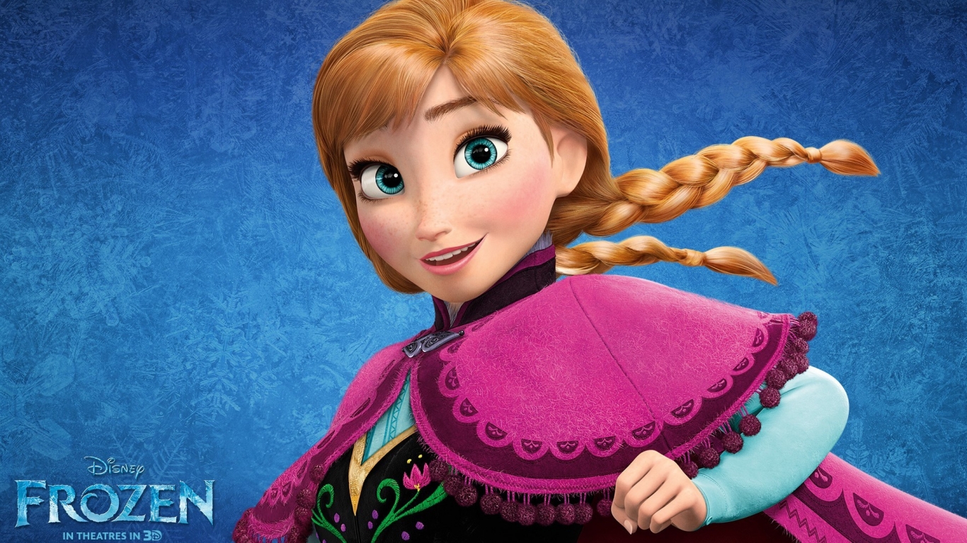 Frozen Movie Character for 1366 x 768 HDTV resolution