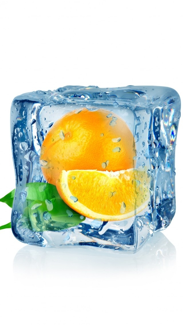 Frozen Orange for 640 x 1136 iPhone 5 resolution