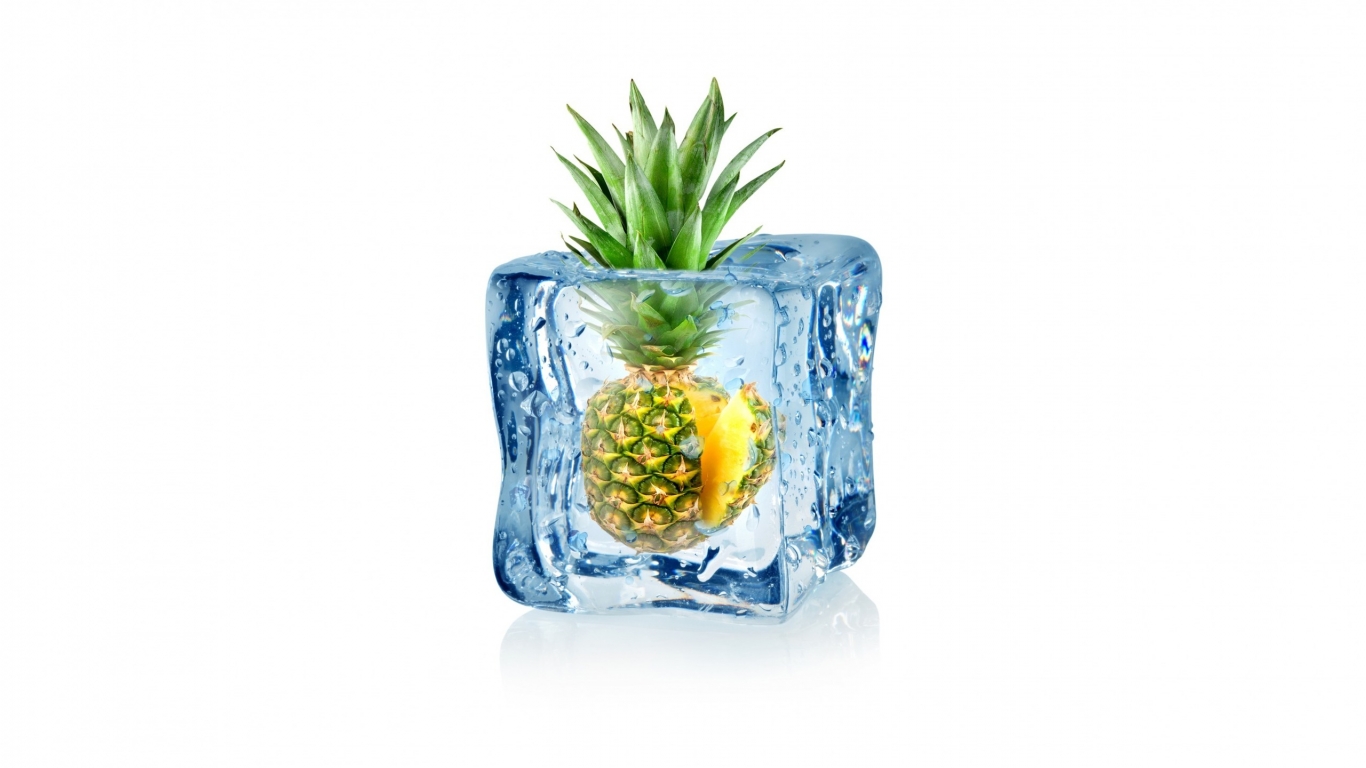 Frozen Pineapple for 1366 x 768 HDTV resolution