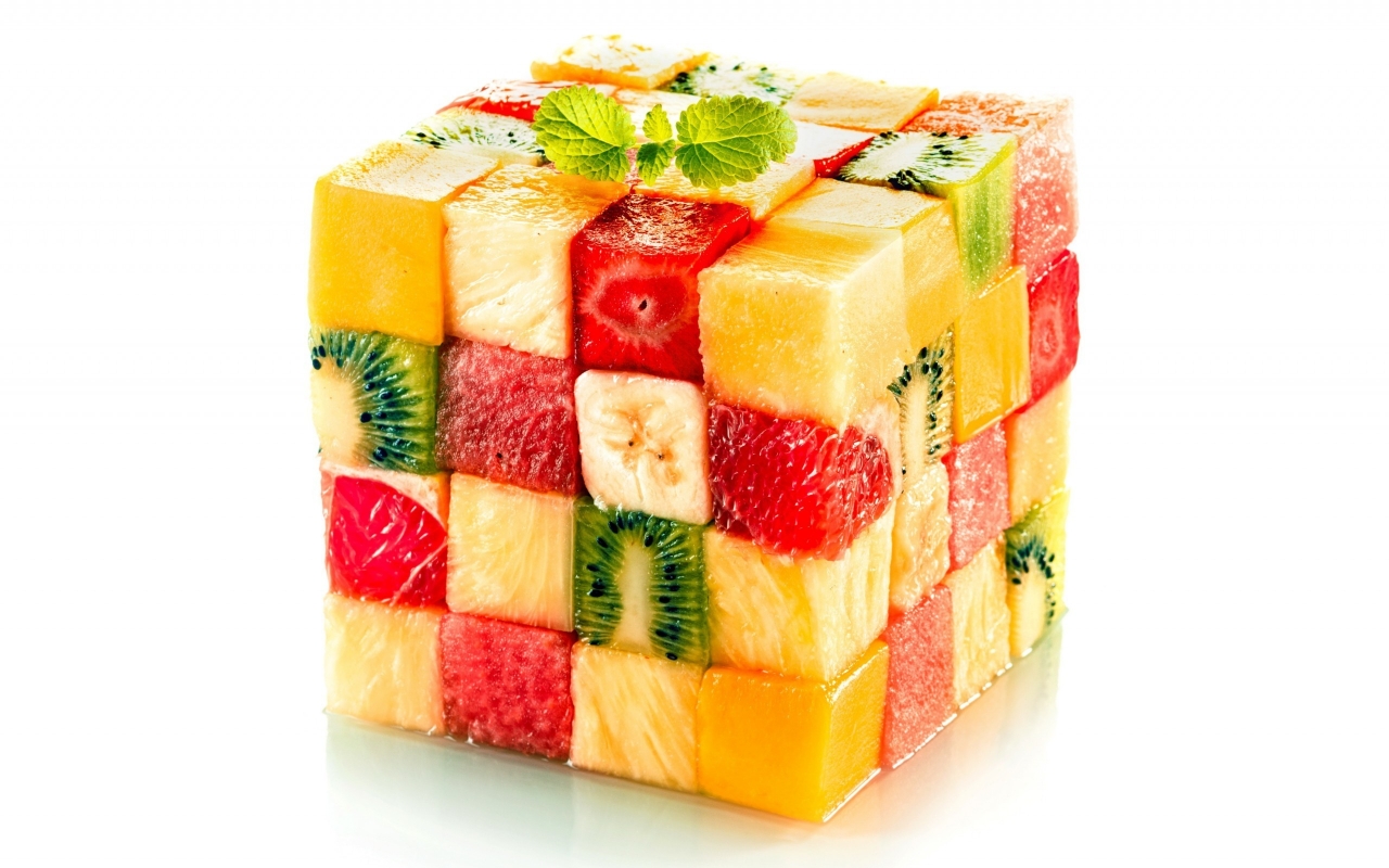 Fruit Salad Cube for 1280 x 800 widescreen resolution