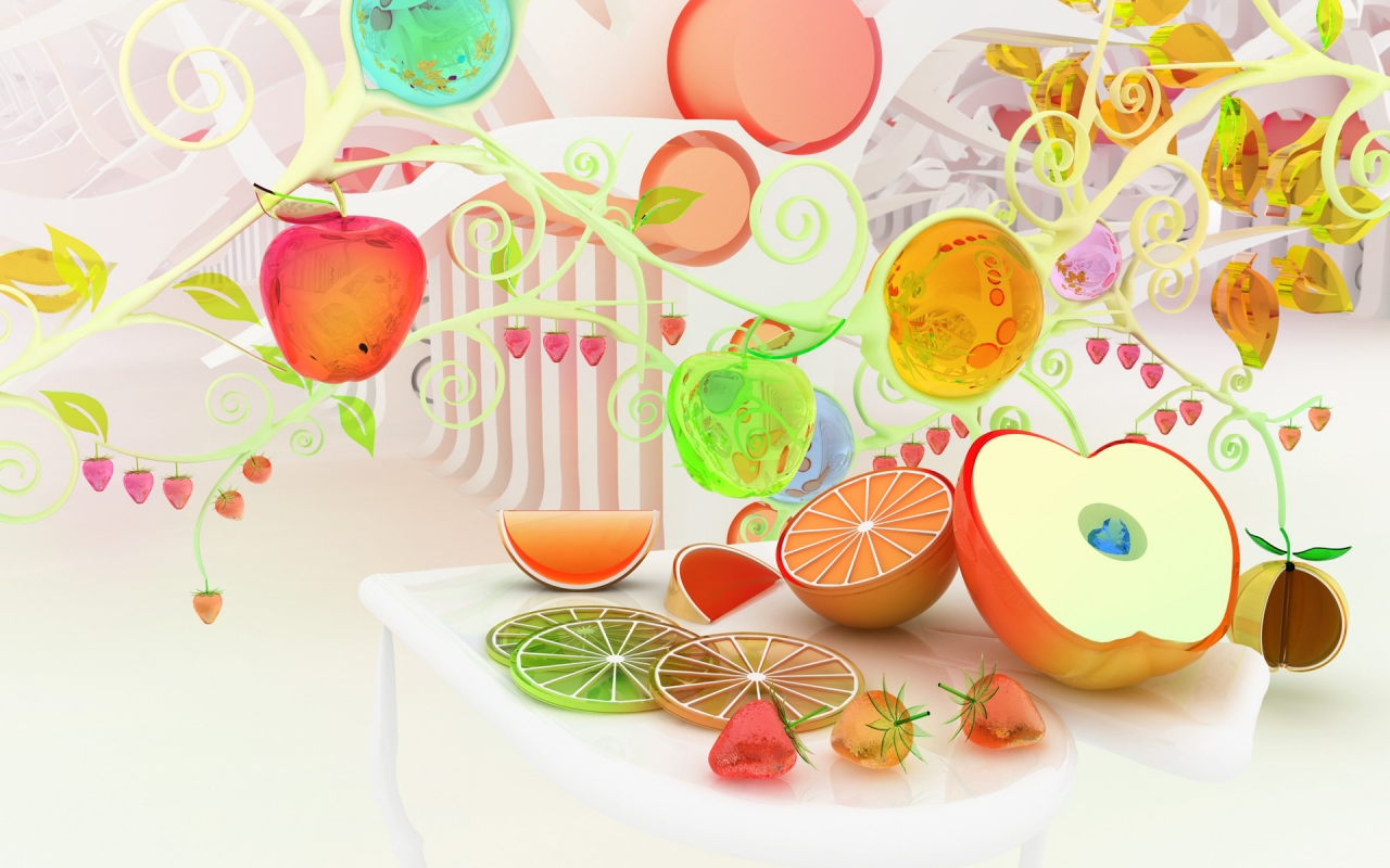 Fruits for 1280 x 800 widescreen resolution