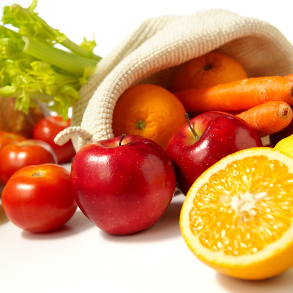 Fruits and Vegetables for 1024 x 1024 iPad resolution