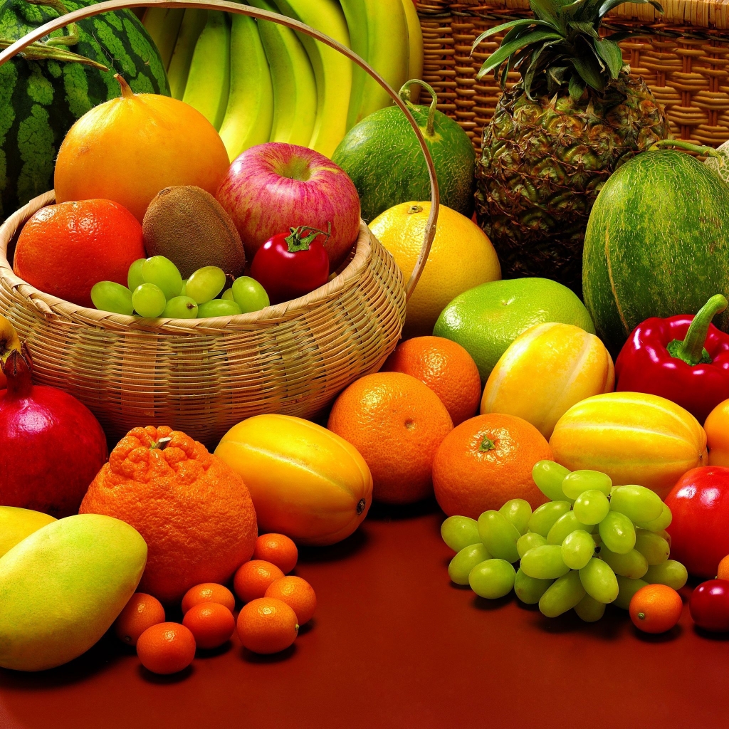 Fruits and Veggies for 1024 x 1024 iPad resolution