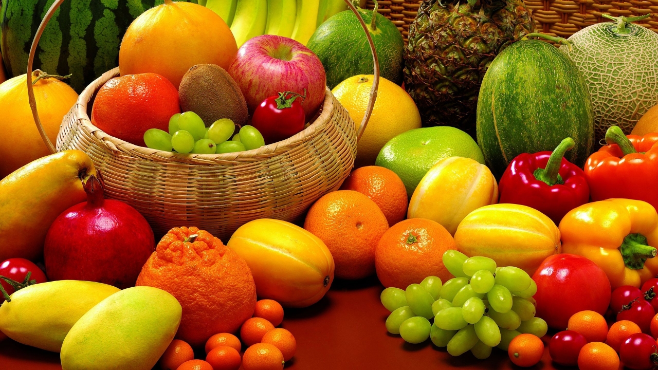 Fruits and Veggies for 1280 x 720 HDTV 720p resolution