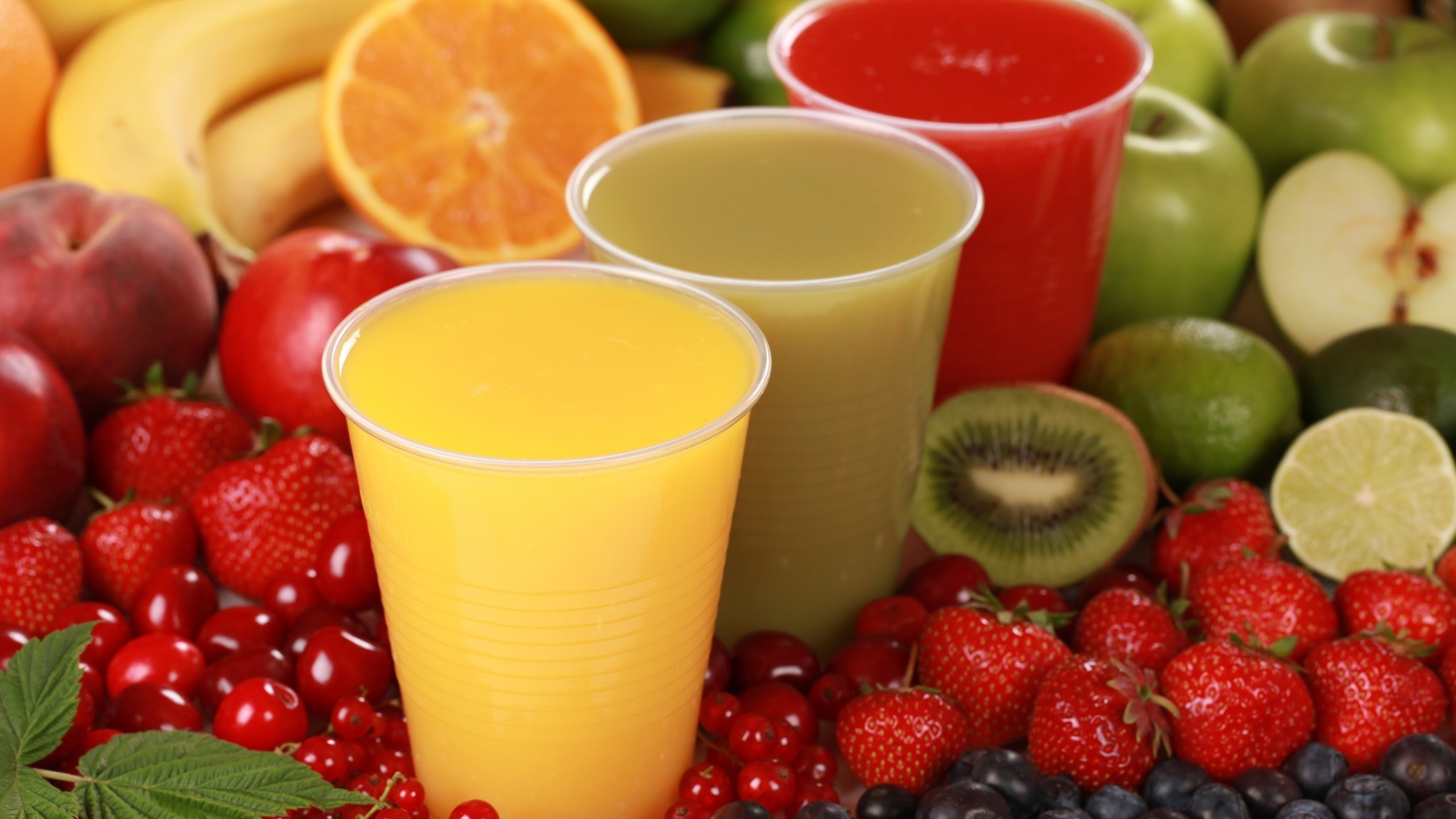 Fruits Juices for 2560x1440 HDTV resolution