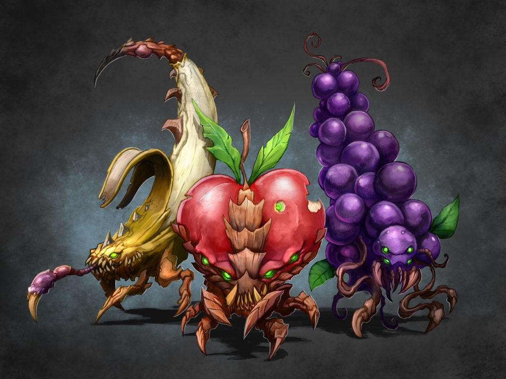 Fruits Starcraft 2 for 1024 x 768 resolution