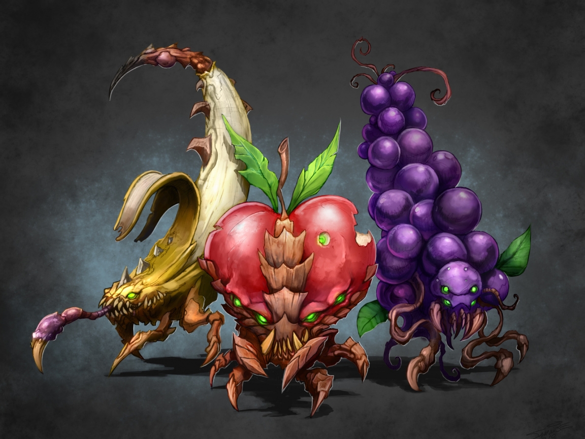 Fruits Starcraft 2 for 1152 x 864 resolution