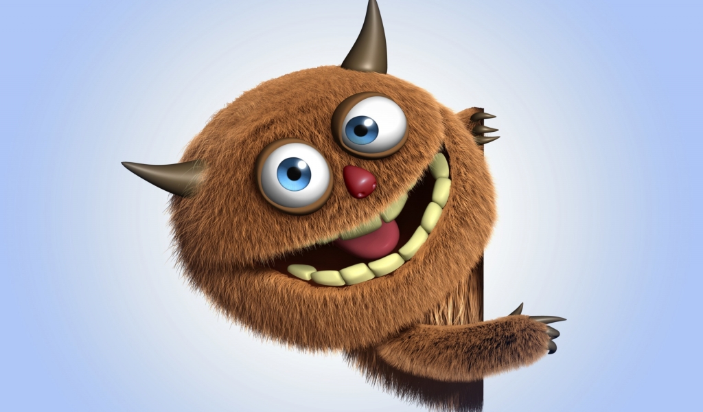 Funny Monster for 1024 x 600 widescreen resolution