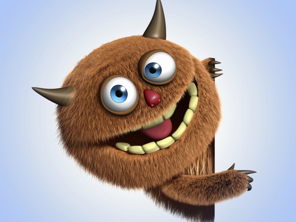 Funny Monster for 1024 x 768 resolution