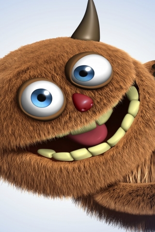 Funny Monster for 320 x 480 iPhone resolution