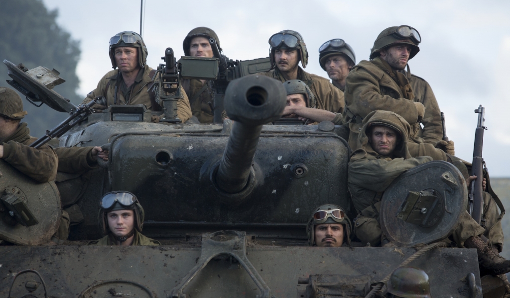 Fury Movie 2014 for 1024 x 600 widescreen resolution